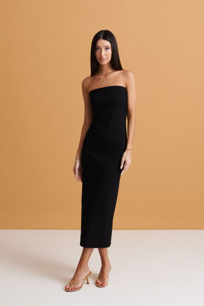 Платье футляр с открытыми плечами и разрезом ANNETE A3363 - фото 8