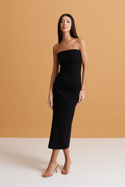 Платье футляр с открытыми плечами и разрезом ANNETE A3363 - фото 7