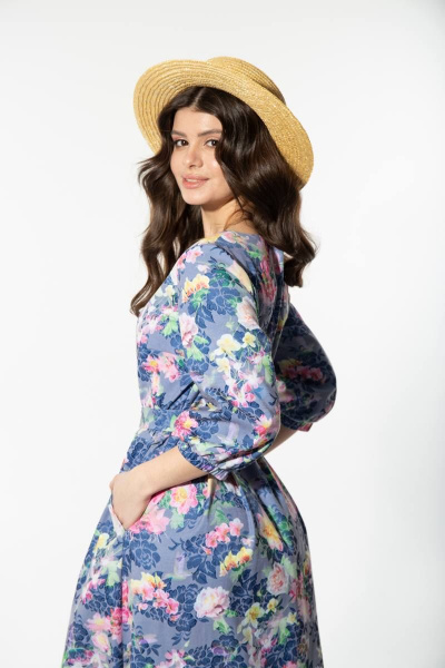 Платье Kiwi 5003 синий - фото 4