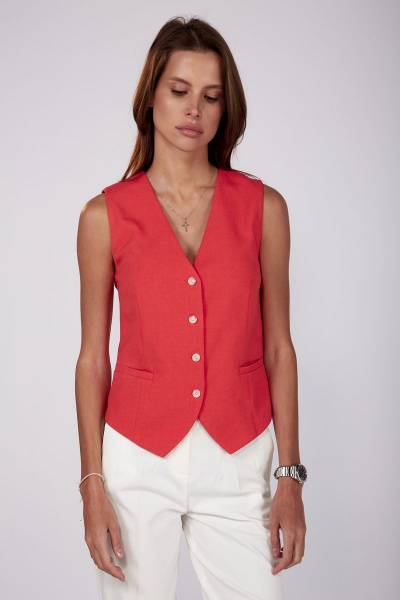 Жилет THE NAME 2241 коралл - фото 6