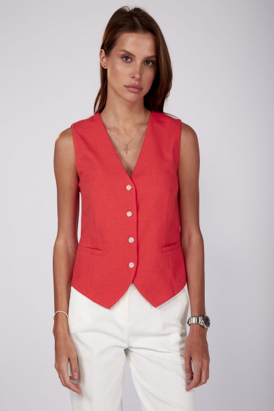 Жилет THE NAME 2241 коралл - фото 2