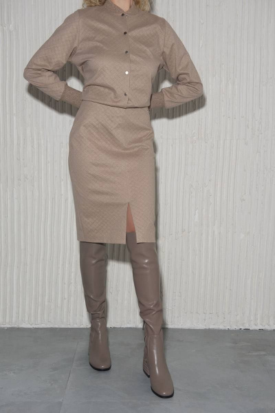 Юбка из трикотажа с разрезом, на подкладке Femme & Devur 60206 1.29F(170) - фото 1