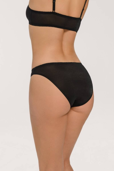 Черные трусы-слип из эластичного полотна с формой Milady 229 3.79 - фото 2