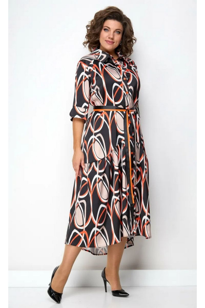 Бохо платье с ассиметричным низом и широкой планкой Solomeya Lux 812/1 - фото 1