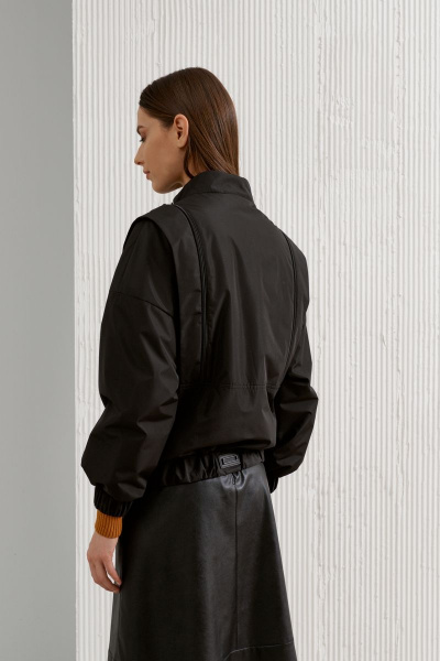 Куртка демисезонная женская на молнии с капюшоном стильная BURVIN 8623-79 - фото 2