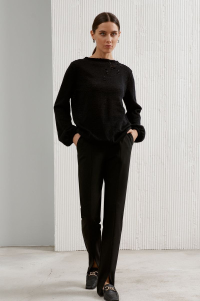 Брюки текстильные деловые и на каждый день демисезонные BURVIN 8673-11 - фото 8