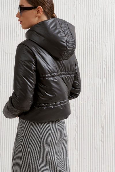 Куртка короткая демисезонная с капюшоном для повседневных образов BURVIN 8675-79 - фото 2