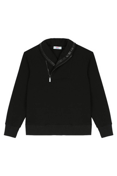 Джемпер деловой и повседневный для мальчика из хлопка Bell Bimbo 192160 черный - фото 4