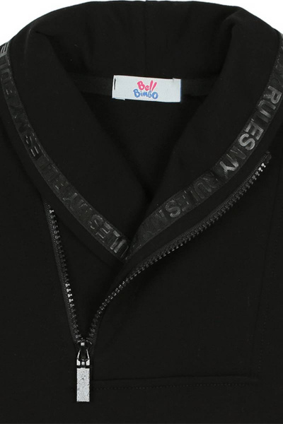 Джемпер деловой и повседневный для мальчика из хлопка Bell Bimbo 192160 черный - фото 6