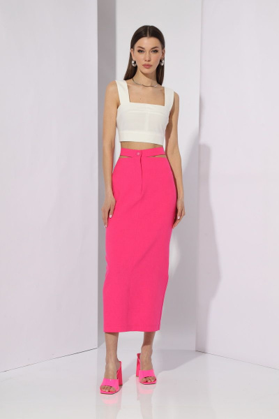 Юбка зауженная к низу из текстиля с карманами N.O.W. 1280 - фото 5