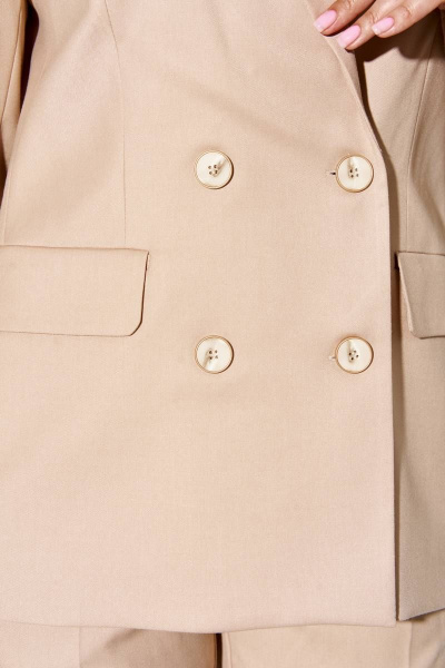 Костюм в кремовых тонах из вискозы и текстиля FOXY FOX 1312 капучино - фото 4