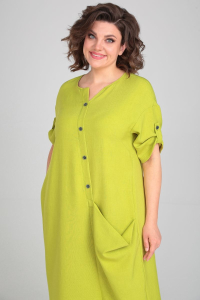 Платье Michel chic 2094/3 лаймовый - фото 2