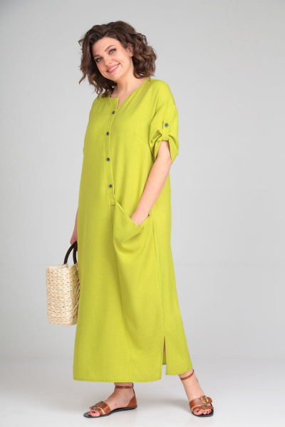 Платье Michel chic 2094/3 лаймовый - фото 4