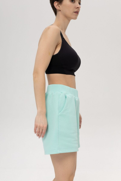 Ментоловый жилет с капюшоном и летние шорты Twok 407225 ментоловый - фото 7