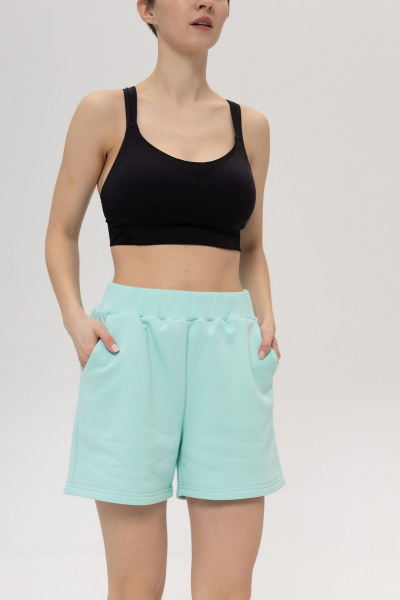 Ментоловый жилет с капюшоном и летние шорты Twok 407225 ментоловый - фото 6