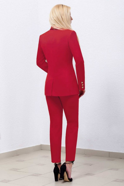 Классический костюм из костюмной ткани с зауженными брюками Azzara 928К - фото 2