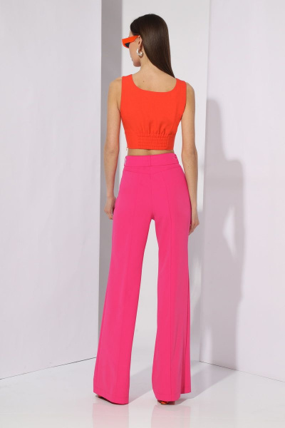 Топ короткий открытый с V-образным вырезом из текстиля N.O.W. 1279 - фото 3