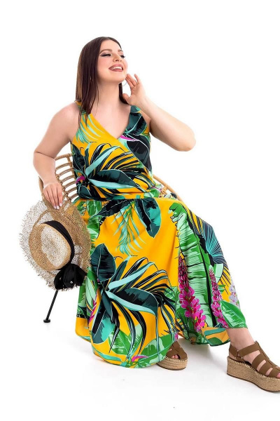 Сарафан Daloria 5017 желто-зеленый - фото 8