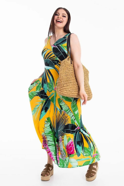 Сарафан Daloria 5017 желто-зеленый - фото 7