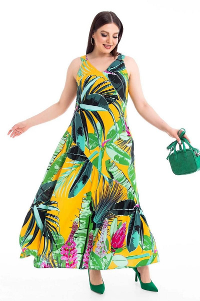 Сарафан Daloria 5017 желто-зеленый - фото 6