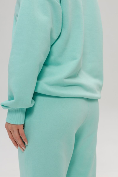 Брюки и свитшот из трикотажа хлопка для спорта Twok 117225 ментоловый - фото 8