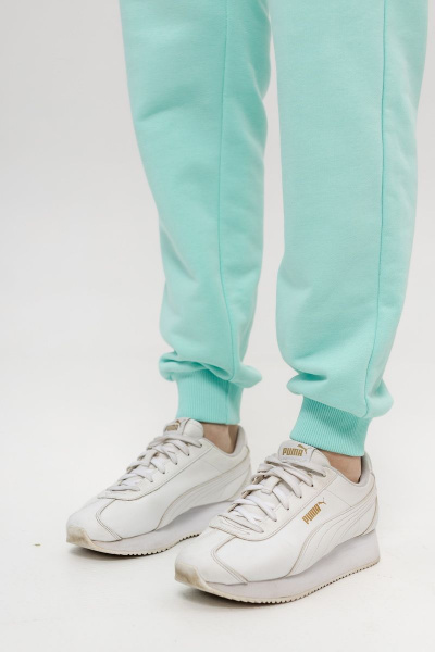 Брюки и свитшот из трикотажа хлопка для спорта Twok 117225 ментоловый - фото 7