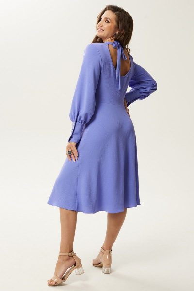Платье летнее текстильное в синии и фиолетовых тонах Condra 4380 - фото 4