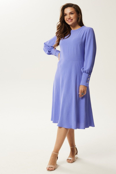 Платье летнее текстильное в синии и фиолетовых тонах Condra 4380 - фото 1