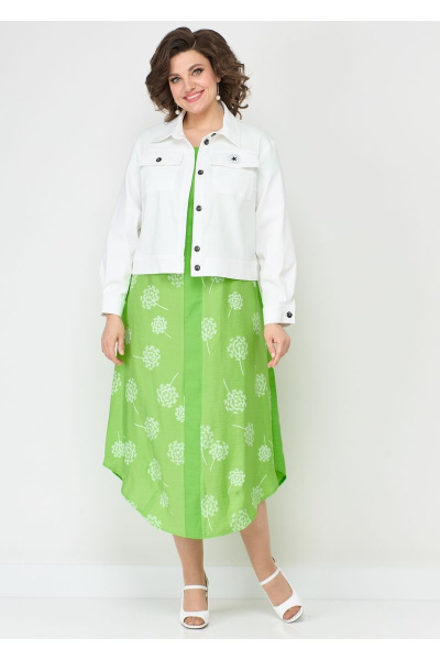 Легкое платье из вискозы с карманами и аккуратной планкой Solomeya Lux 951 - фото 8