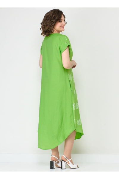 Легкое платье из вискозы с карманами и аккуратной планкой Solomeya Lux 951 - фото 3