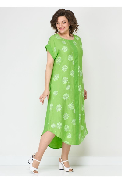 Легкое платье из вискозы с карманами и аккуратной планкой Solomeya Lux 951 - фото 1