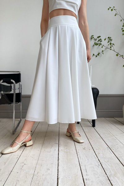 Длинная клёш юбка из вискозы с подкладкой HELEN BIRCH U021 - фото 5