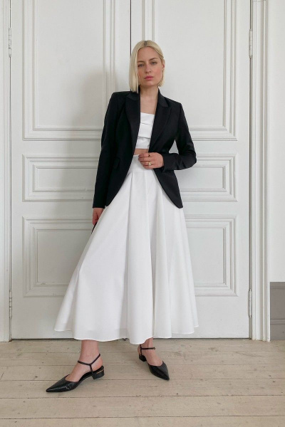 Длинная клёш юбка из вискозы с подкладкой HELEN BIRCH U021 - фото 7