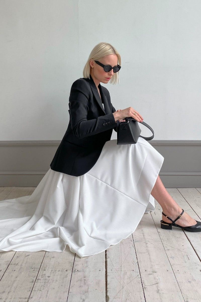 Длинная клёш юбка из вискозы с подкладкой HELEN BIRCH U021 - фото 8