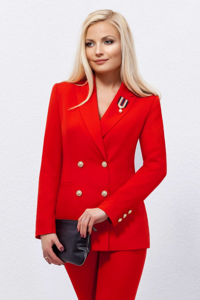 Брюки, жакет Azzara 428 красный - фото 2