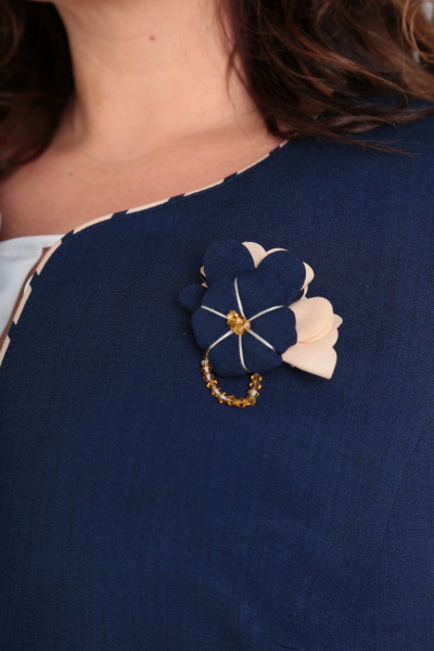 Брюки, жилет Grace for you 201 синий - фото 2