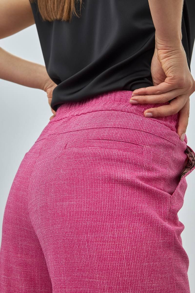 Летние брюки на резинке из текстиля с имитацией гульфика Femme & Devur 9866 2.13F(170) - фото 5