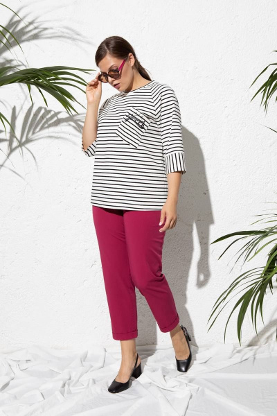 Джемпер свободного кроя с асимметричным карманом Femme & Devur 30740 1.54BF(170) - фото 2