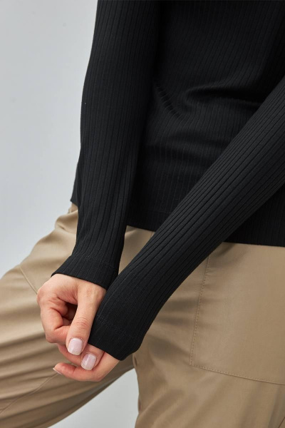 Джемпер облегающий с разрезом и стойкой Femme & Devur 30653 1.3F(170) - фото 5