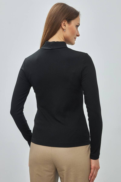 Джемпер облегающий с разрезом и стойкой Femme & Devur 30653 1.3F(170) - фото 4