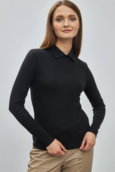 Джемпер облегающий с разрезом и стойкой Femme & Devur 30653 1.3F(170) - фото 1