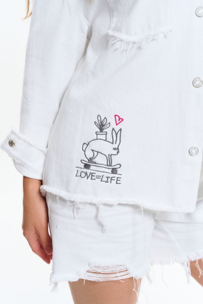 Жакет AVE RARA 1043/1 белый - фото 2