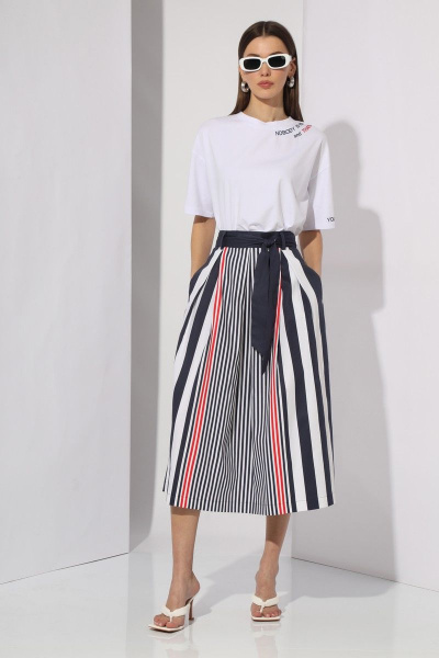 Футболка свободного кроя с вышивкой из хлопка N.O.W. 1265 - фото 2