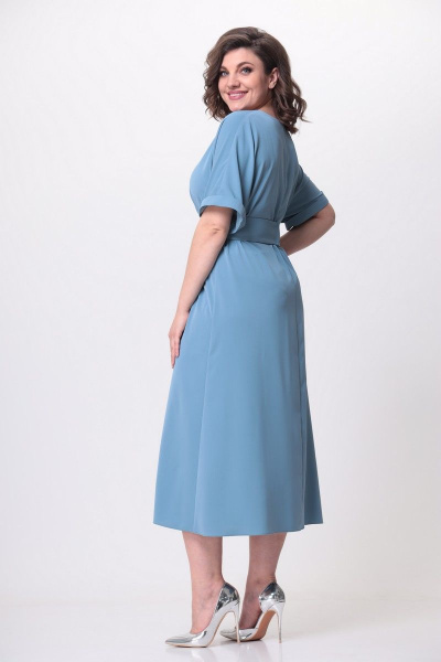 Платье с V-образной горловиной и удлиненным силуэтом Орхидея 1169 - фото 3