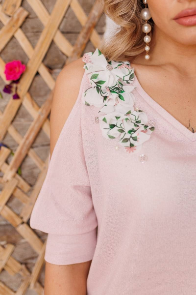 Блуза, юбка Мода Юрс 2814 нежно-розовый - фото 4