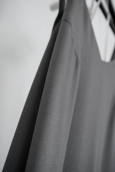 Сарафан, демисезонный, серый, на каждый день, текстиль BURVIN 8700-81 1 - фото 4