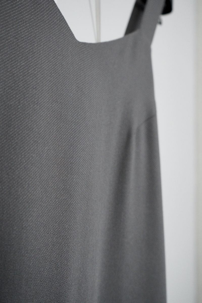 Сарафан, демисезонный, серый, на каждый день, текстиль BURVIN 8700-81 1 - фото 2