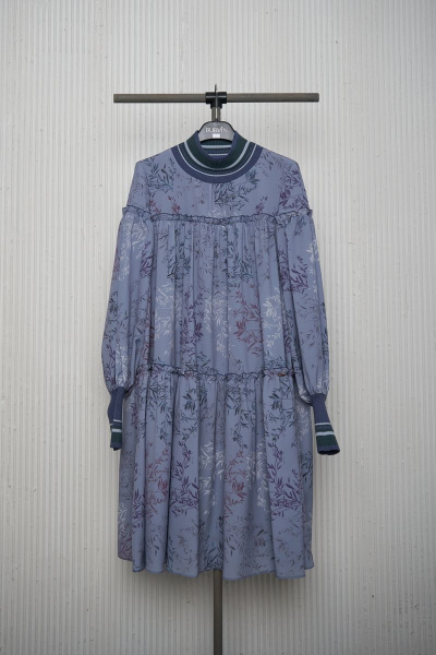 Платье из трикотажа и шифона для ежедневных образов BURVIN 8706-81 3 - фото 1