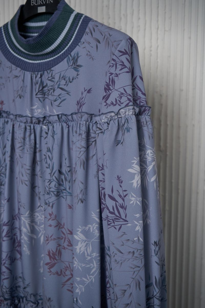 Платье из трикотажа и шифона для ежедневных образов BURVIN 8706-81 3 - фото 3