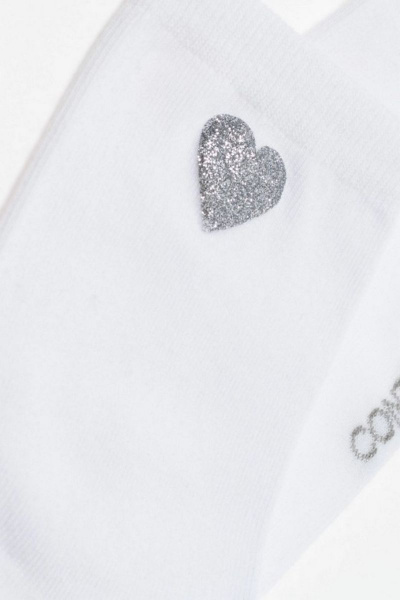 Белые хлопковые носки с сияющим рисунком CONTE CONTE_CLASSIC_427 белый - фото 4